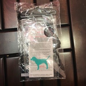 Pink water resistant phone pouch